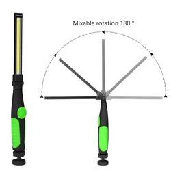 Inspection COB Flashlight IP44 Waterproof LED Working Lights USB Charging Garage Mechanic Lamp for Outdoor Camping Use