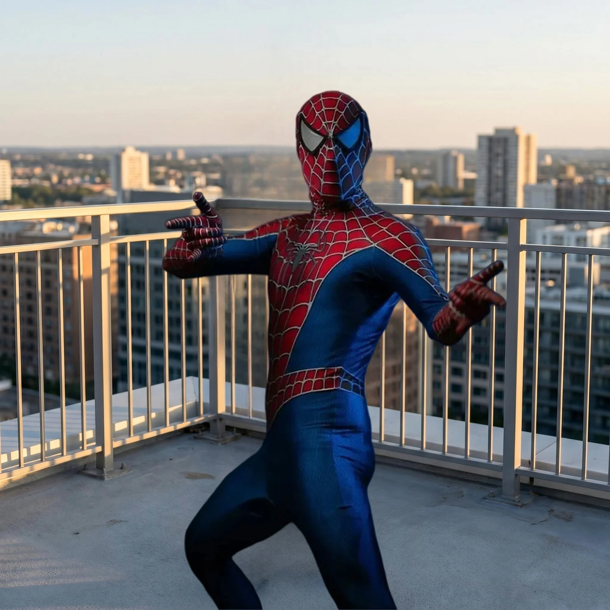 

Adult Men Classic Sam Raimi Spider Cosplay Costume 3D Printed Zentai Bodysuit Halloween Male Party Jumpsuit