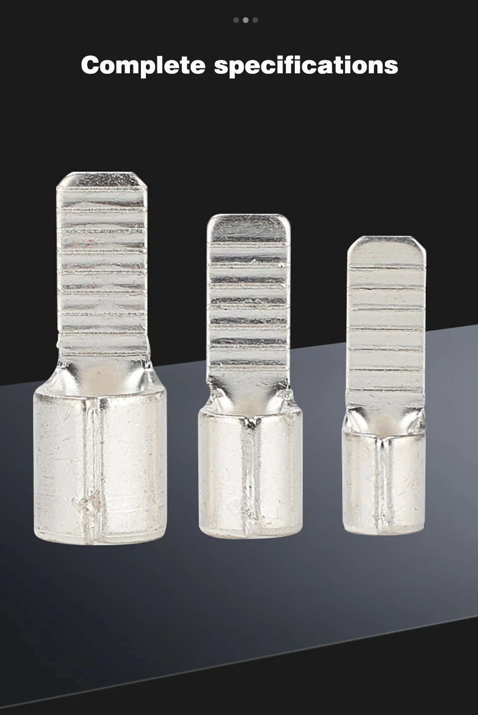 C45 Kontaktstift aus Kupfer, verzinnt, DZ47 Schutzschalter-Stecker, stiftförmiger Kabelanschluss, Crimpklemme, 1,5-25 mm² Kabelschuhe – Detail 2