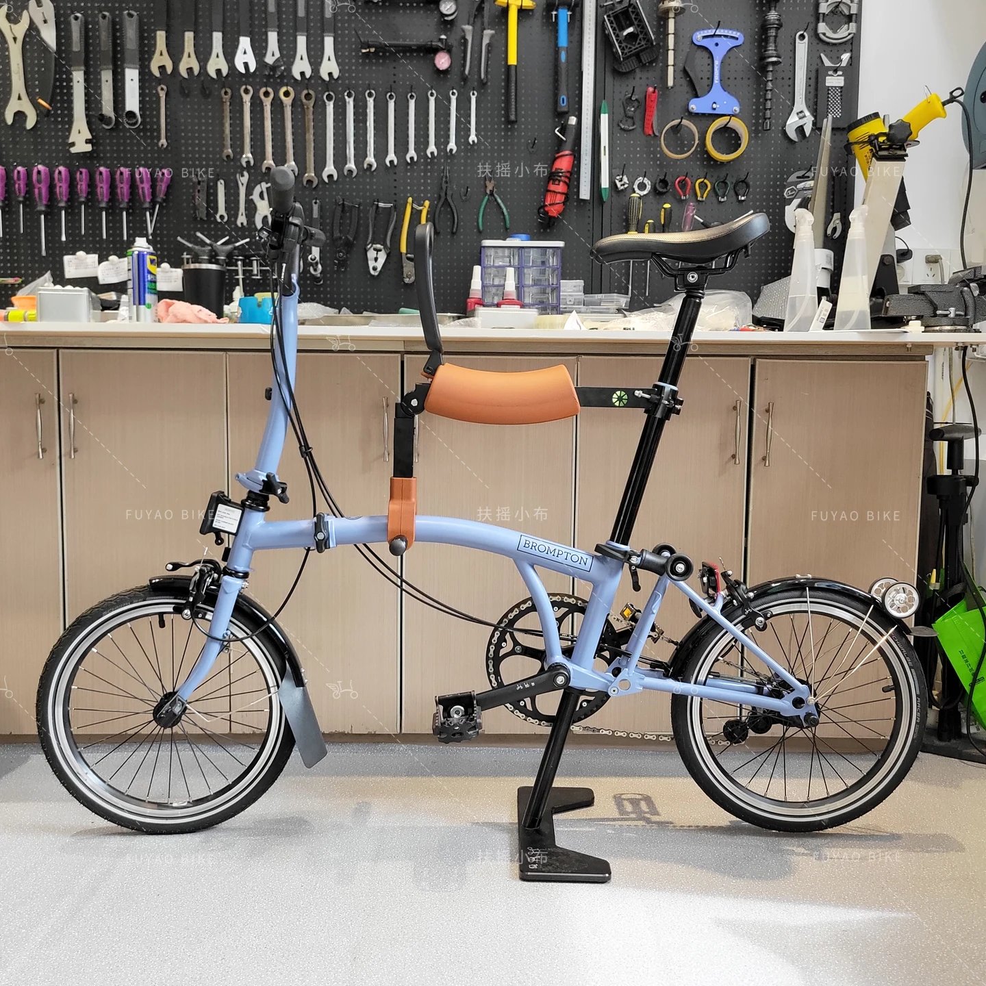 

folding bicycle child seat front universal quick-release baby safety seat