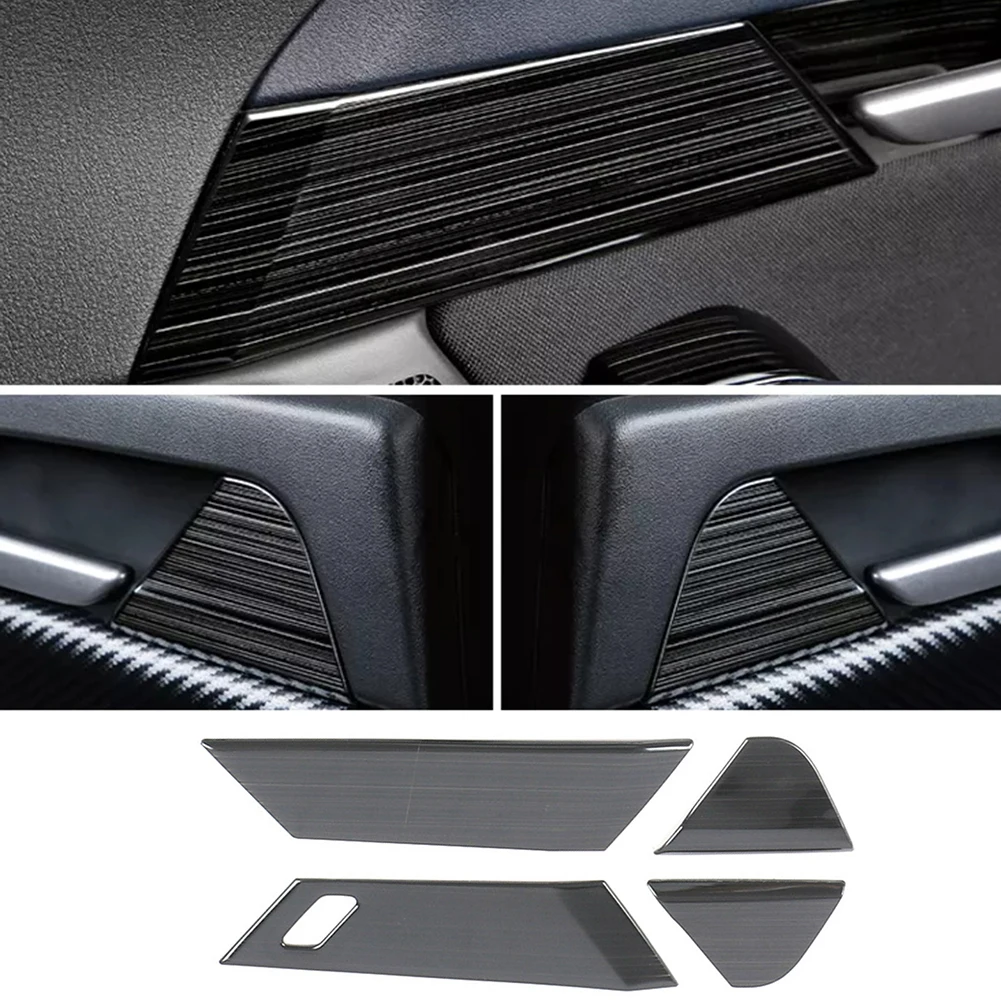 

Black Interior Inner Door Handle Bowl Frame Cover Trim LHD For Mazda CX-30 2020-2023 Door Panel Cover Sticker Car Accessories