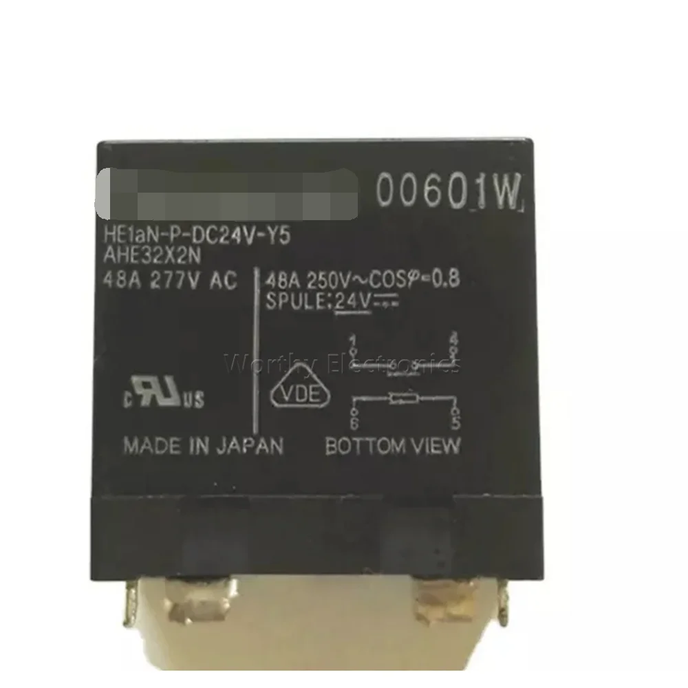 

Free Shipping 10PCS/LOT 24VDC 48A 4PIN Relay HE1aN-P-DC24V-Y5