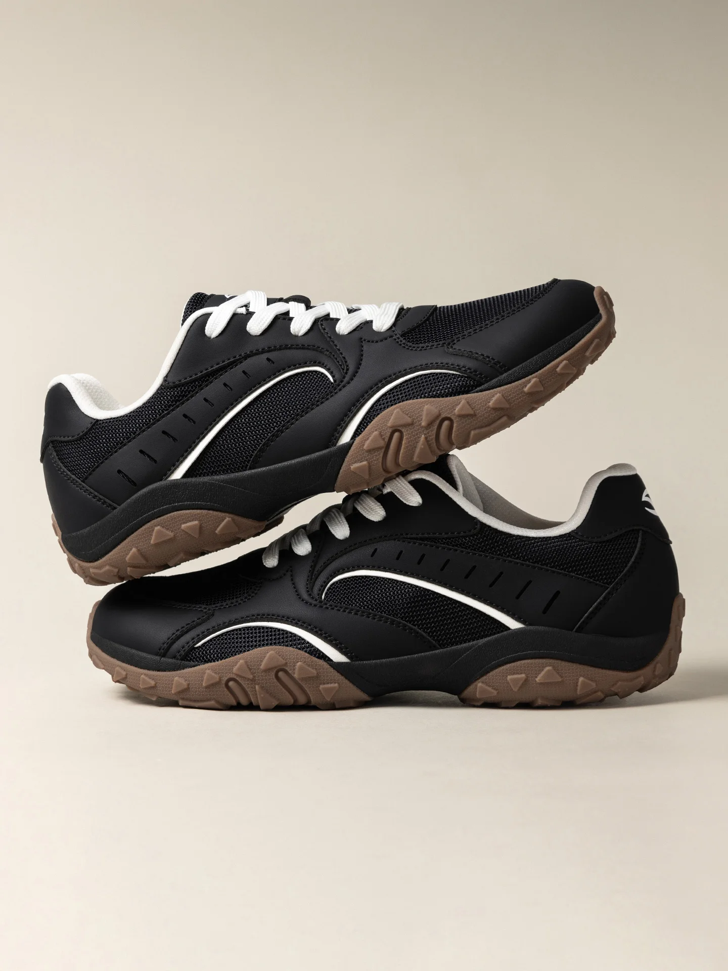 HOBIBEAR Unisex-Wanderschuhe mit breiter Zehenbox, Schnür-Wanderschuhe, Outdoor-Reise-Sneaker aus Kunstleder und Mesh, minimalistische Sneaker – Detail 7