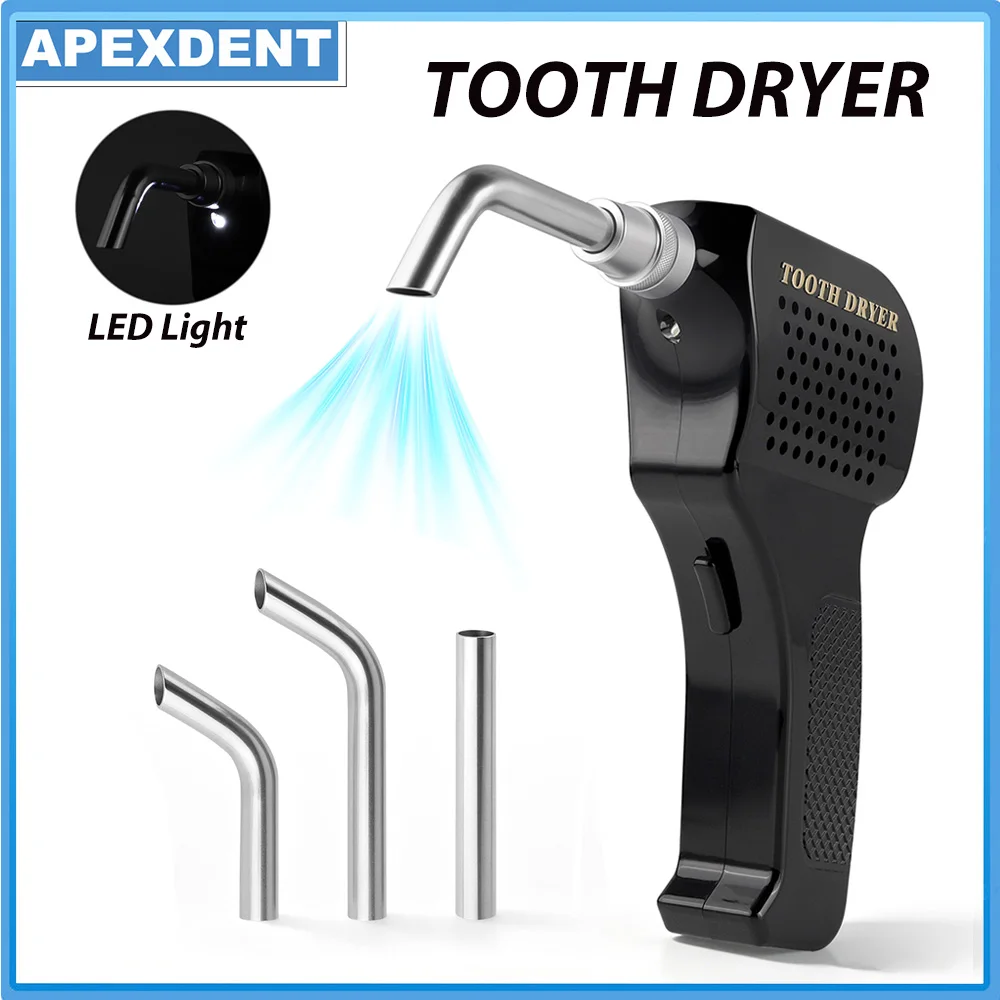 

APEXDENT Dental Tooth Dryer Sterilization 134 ℃ Air Teeth Surface Orthodontic Heater Dentistry Instruments With USB Charged