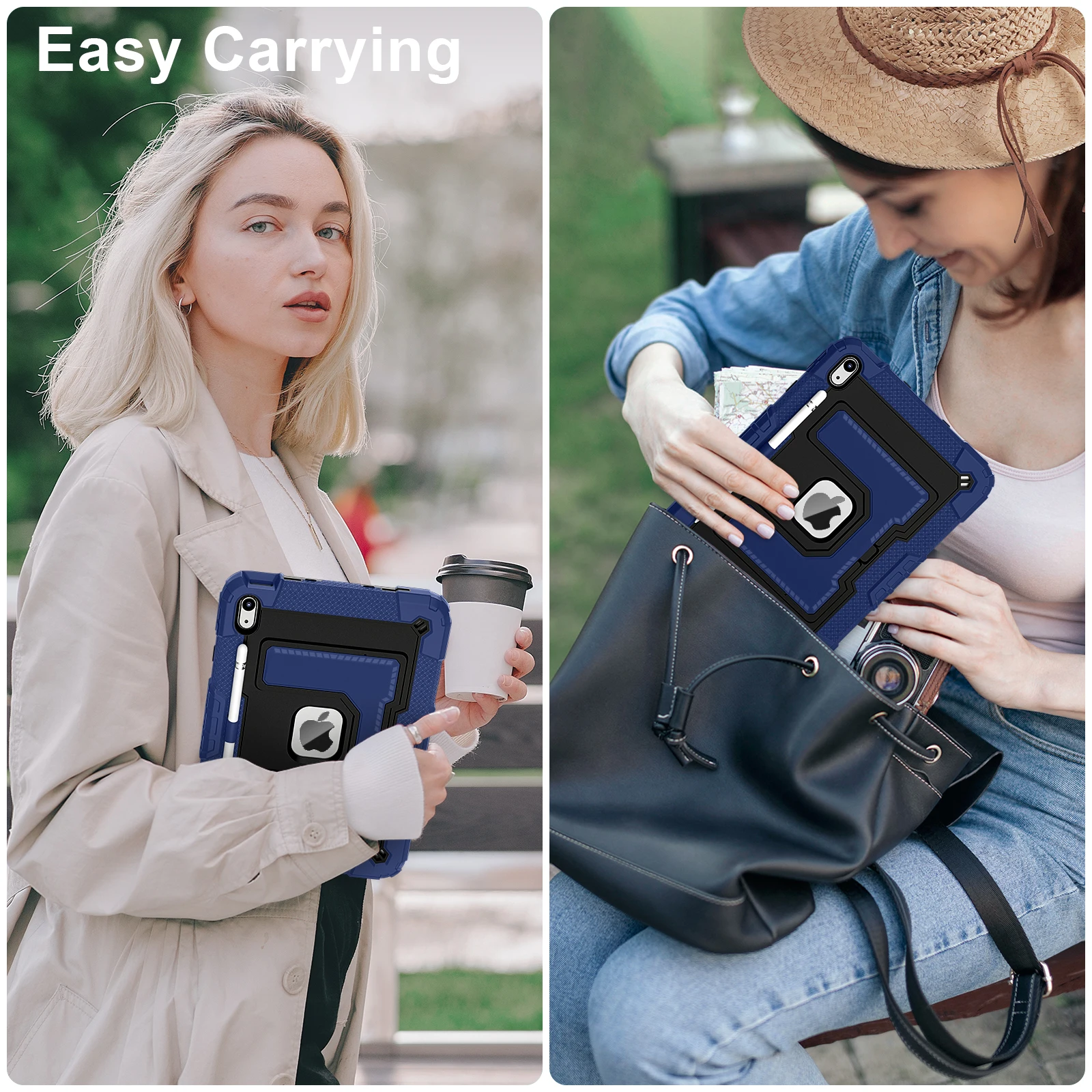 

Универсальный чехол-подставка Multi Viewing Case для iPad A16 2025 11-го поколения, 10.9 2022 10-го поколения, A3354, A3355, A3356, A2757, A2777, A2696, увеличенный размер