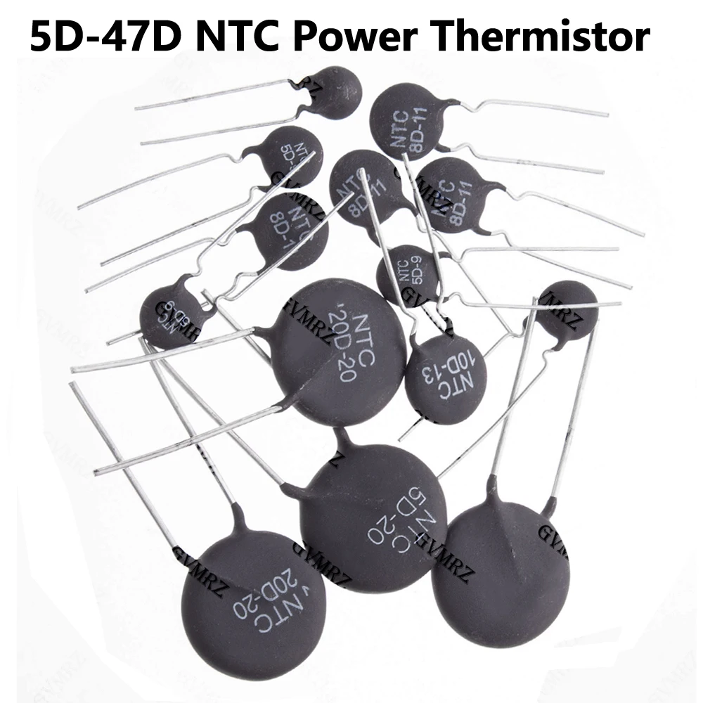 Limitador de Corrente de Início de Funcionamento (Inrush Current Limiter) NTC Power Thermistor 20D 33D 47D Série 5D 8D 10D