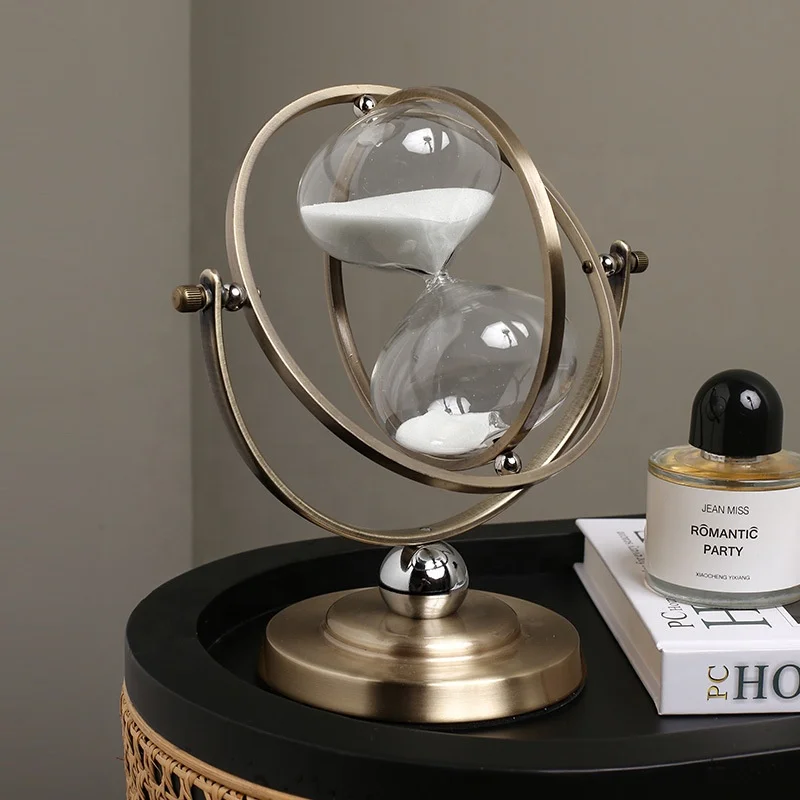 Light Luxury Sand Clock Timer High-End Office Desk Surface Panel Home Living Room TV Cabinet Bookcase Art Decoration