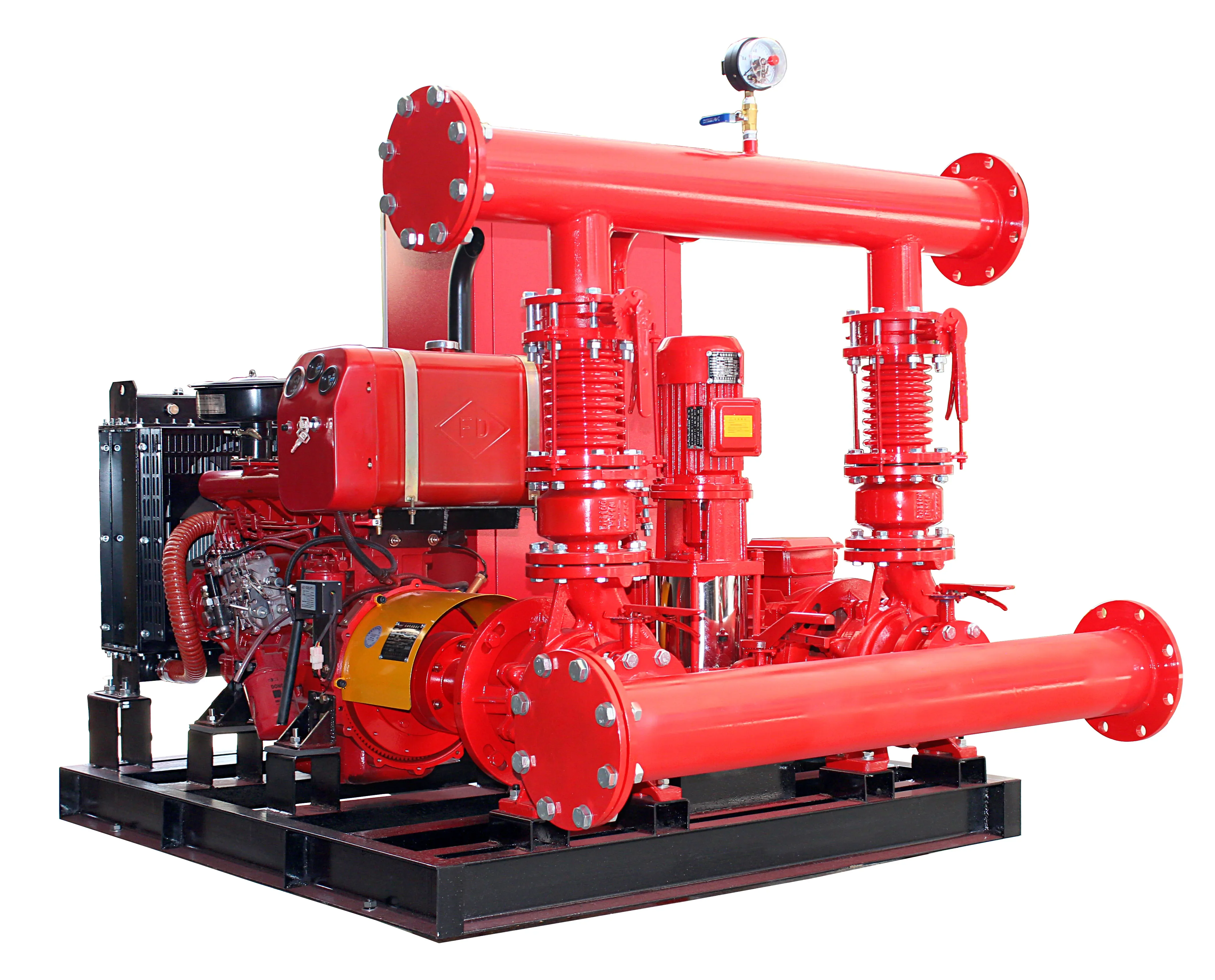 Hot Selling Good Quality Factory Customized Fire Pump System With End Suction Centrifugal And Jockey Pumps