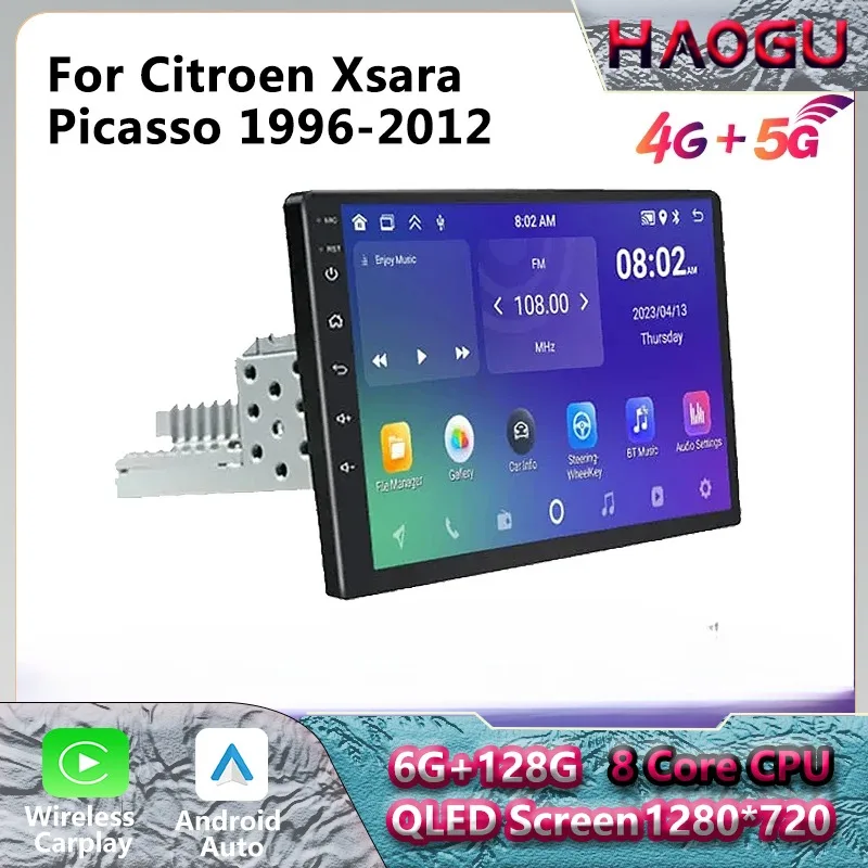 HAOGU Android Car R for Citroen Xsara Picasso 1996-2012 CarPlay Car Multimedia Player DSP WIFI 4G Navigation Android Auto GPS