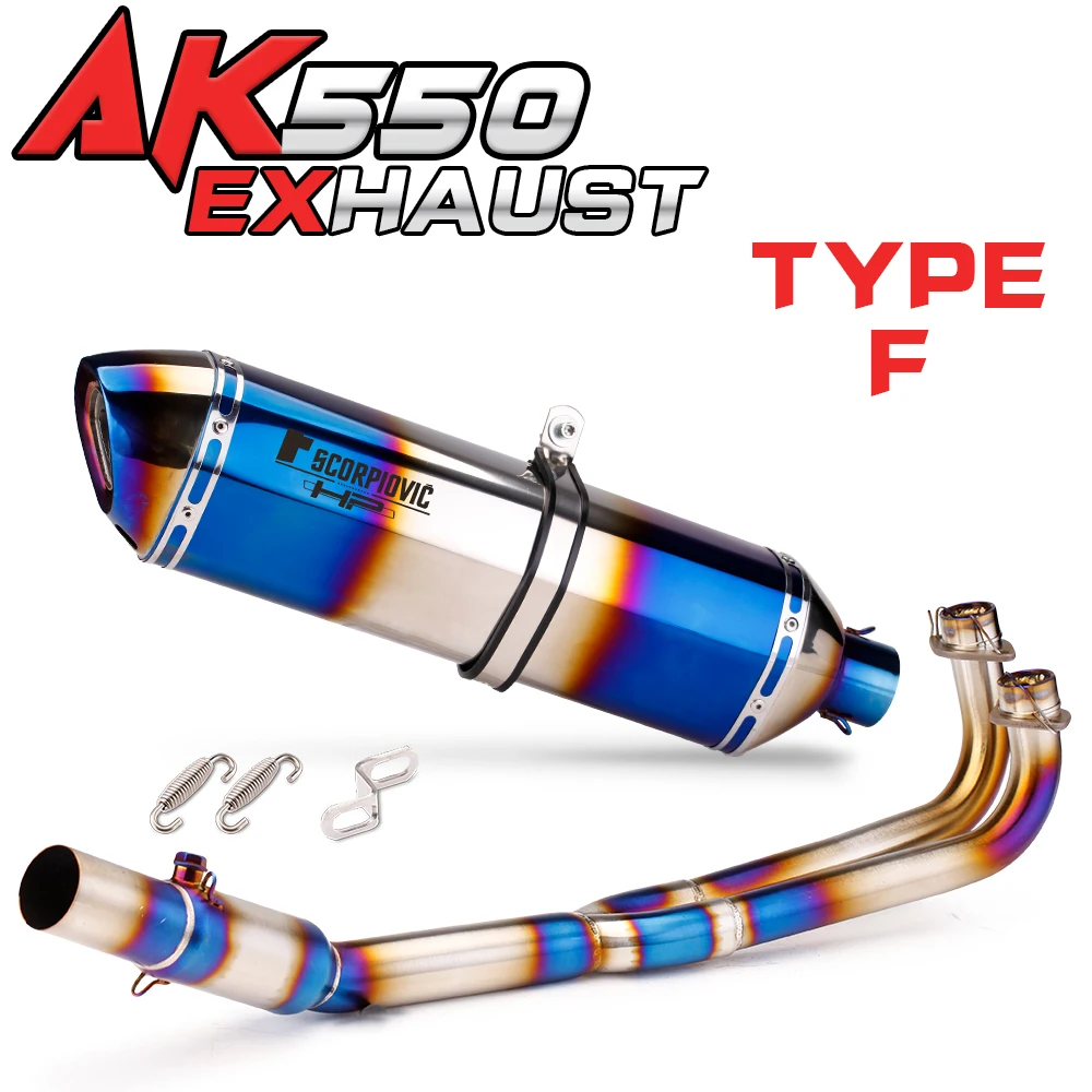 

Motorcycle Exhaust Modified Front Pipe Escape Moto Connect Muffler For KYMCO AK550 AK 550