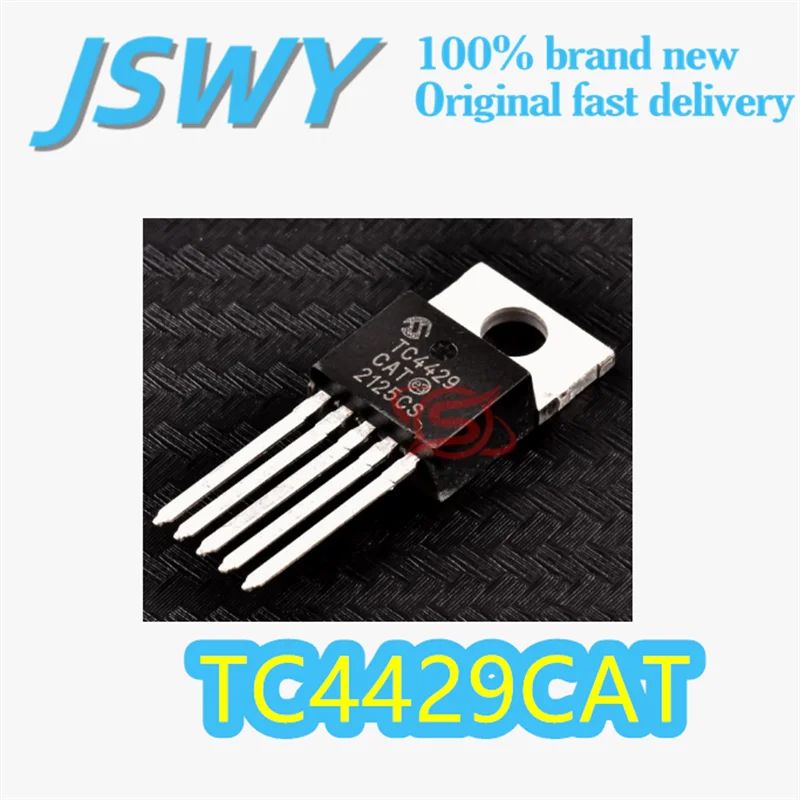 

(1/5 piece) TC4429CAT Original TC4429 TO-220 Package Single-Channel Gate Driver 6A Peak 4.5-18V Electronic Stock