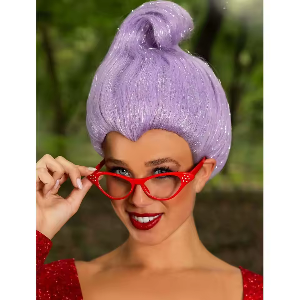 REEWES fantaisie fée marraine Cosplay cheveux synthétiques fée marraine Costume perruque pour femmes pour Carvinal - AliExpress 