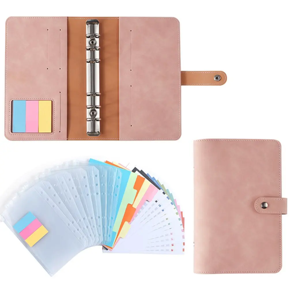 กระเป๋าหนัง PU สำหรับวางแผน2022 A6กระเป๋ามีซิปใส12ใบ