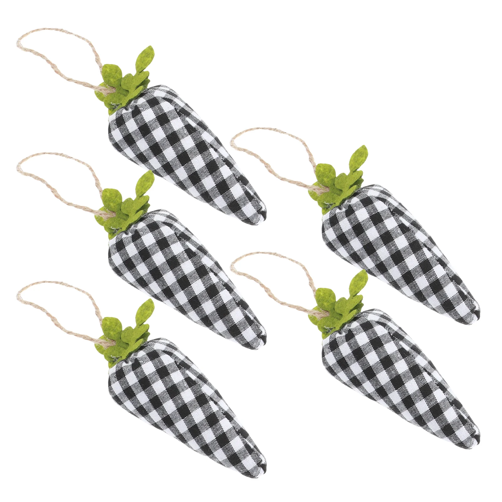 

5Pcs Simulation Carrot Decor Pendant for Easter Holiday Decorations Cotton Prop Easter decor farmhouse style bedroom garden