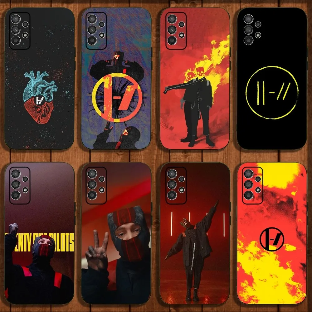 Band Twenty one P-Pilots Phone Case For Samsung Galaxy A13,A21s,A22,A31,A32,A52,A53,A71,A80,A91 Soft Black Cover