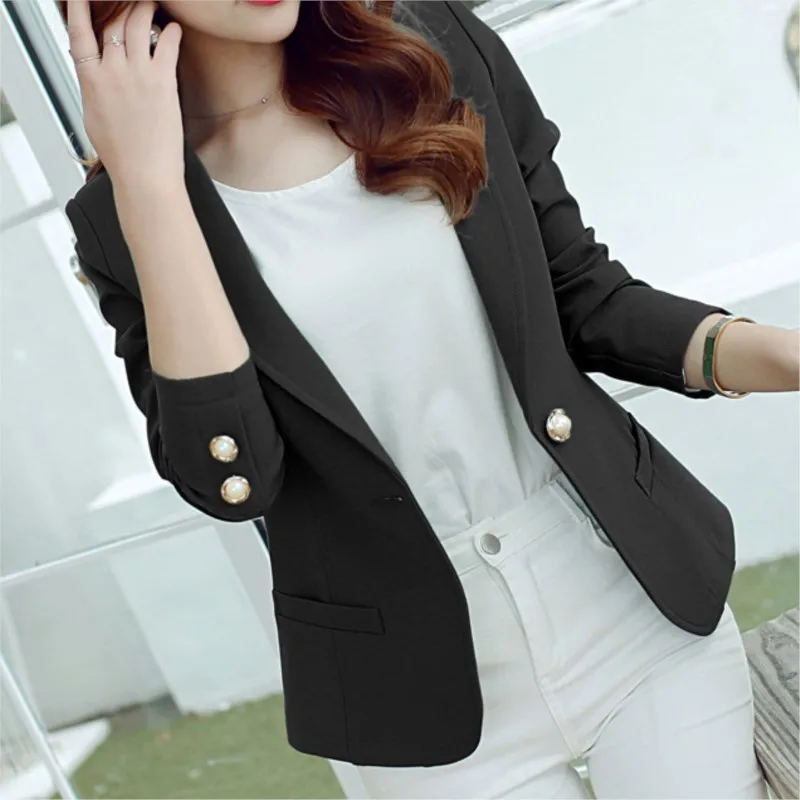 Women Blazer 2024 Formal Slim Blazers Lady Office Work Suit Pockets Jackets Coat Female Wine Notched Blazer Jackets Femme NS5882