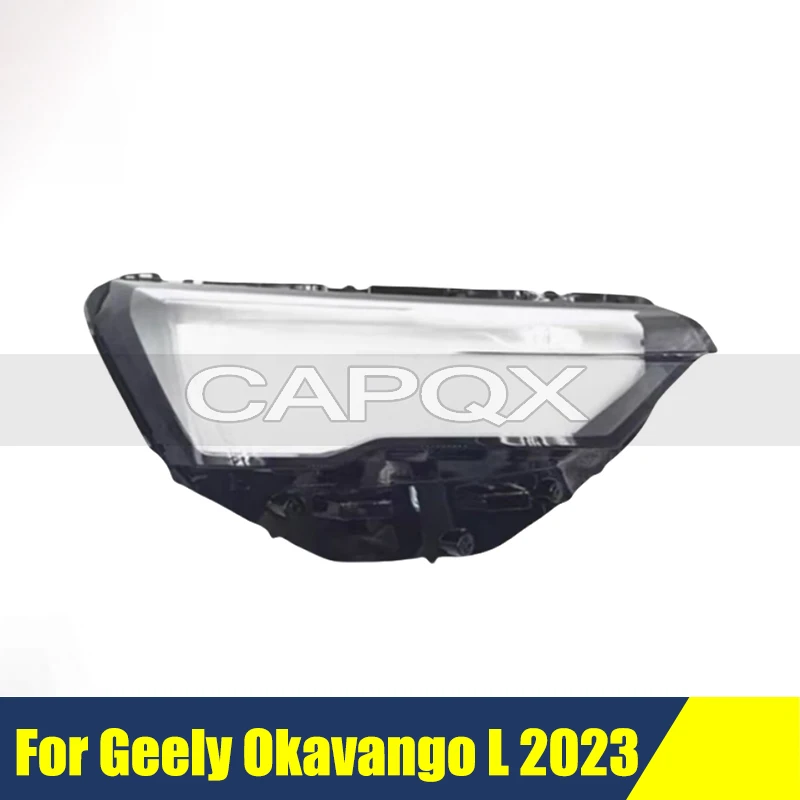 

Front Bumper Headlight Cover For Geely Okavango L 2023 Cover Shell Shade Head Lamp Glass Head Light Lens Caps