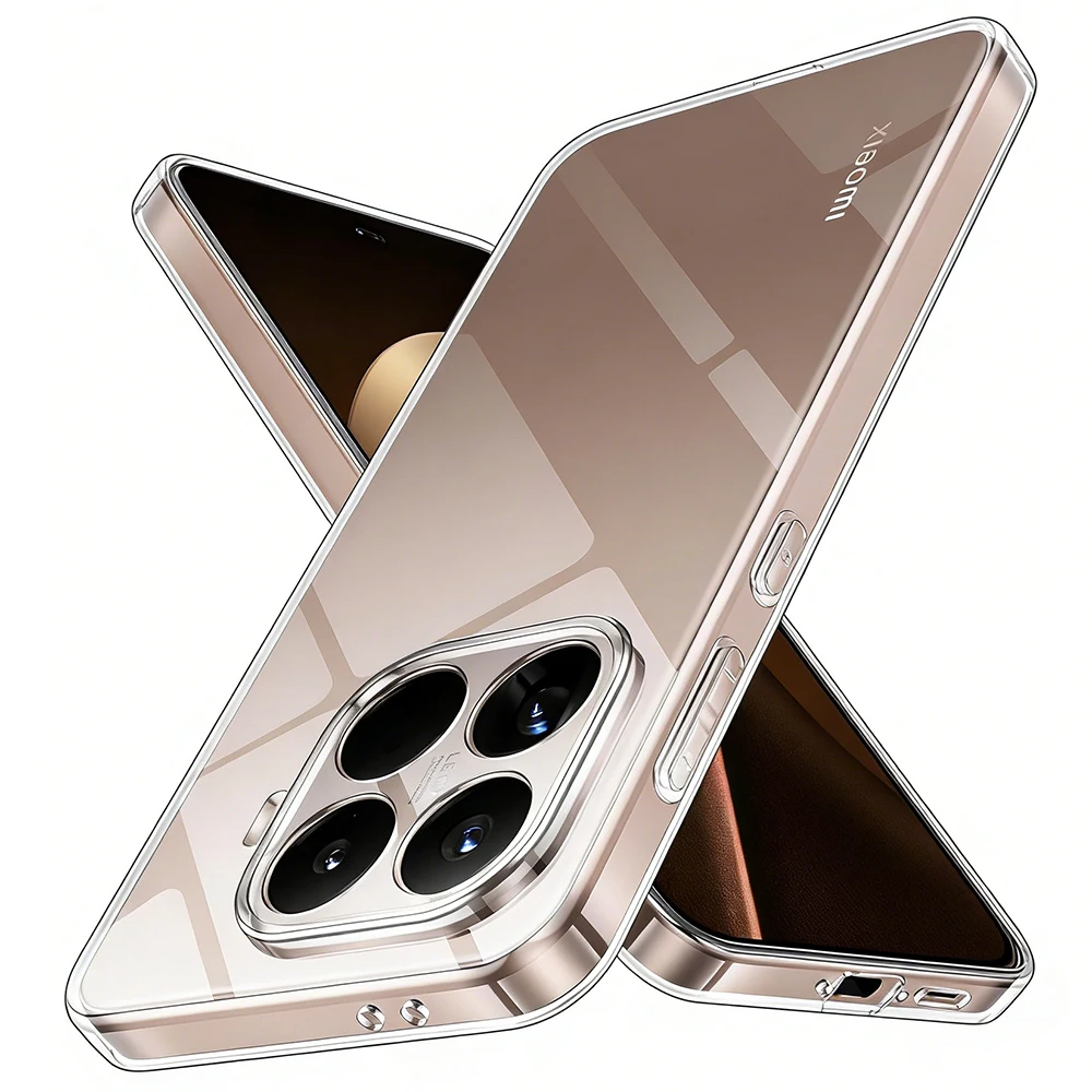 Capa para Xiaomi 17 15 15T 14 14T 13 13T Pro 15TPro Ultra Lite Xiaomi17ProMax Ultra-Fina Transparente Macia Capa Traseira Transparente