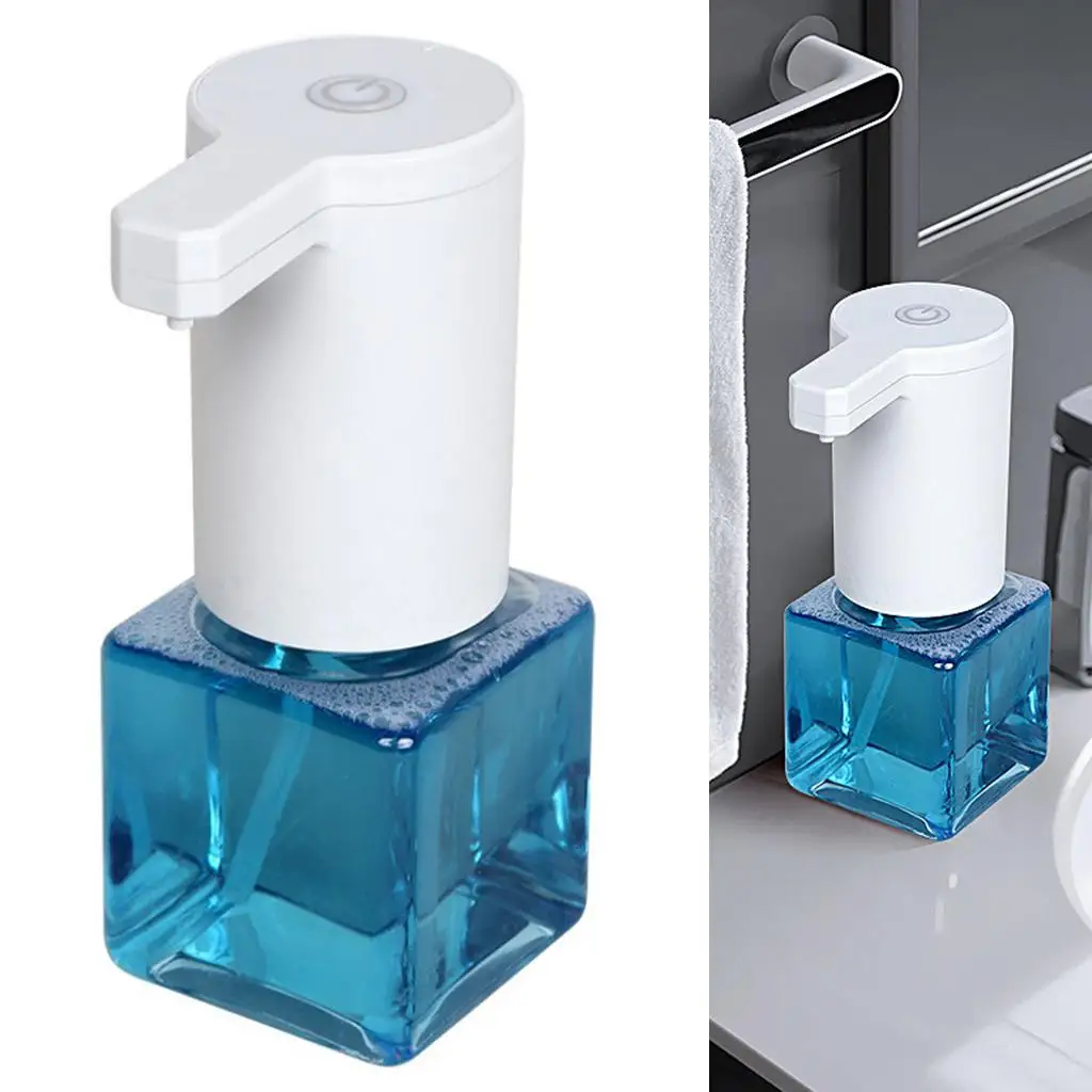 Handsfree USB Rechargeable Automatic Soap Dispenser Touchless IR Sensor Foam Liquid Soap Dispenser for Bathroom Kitchen