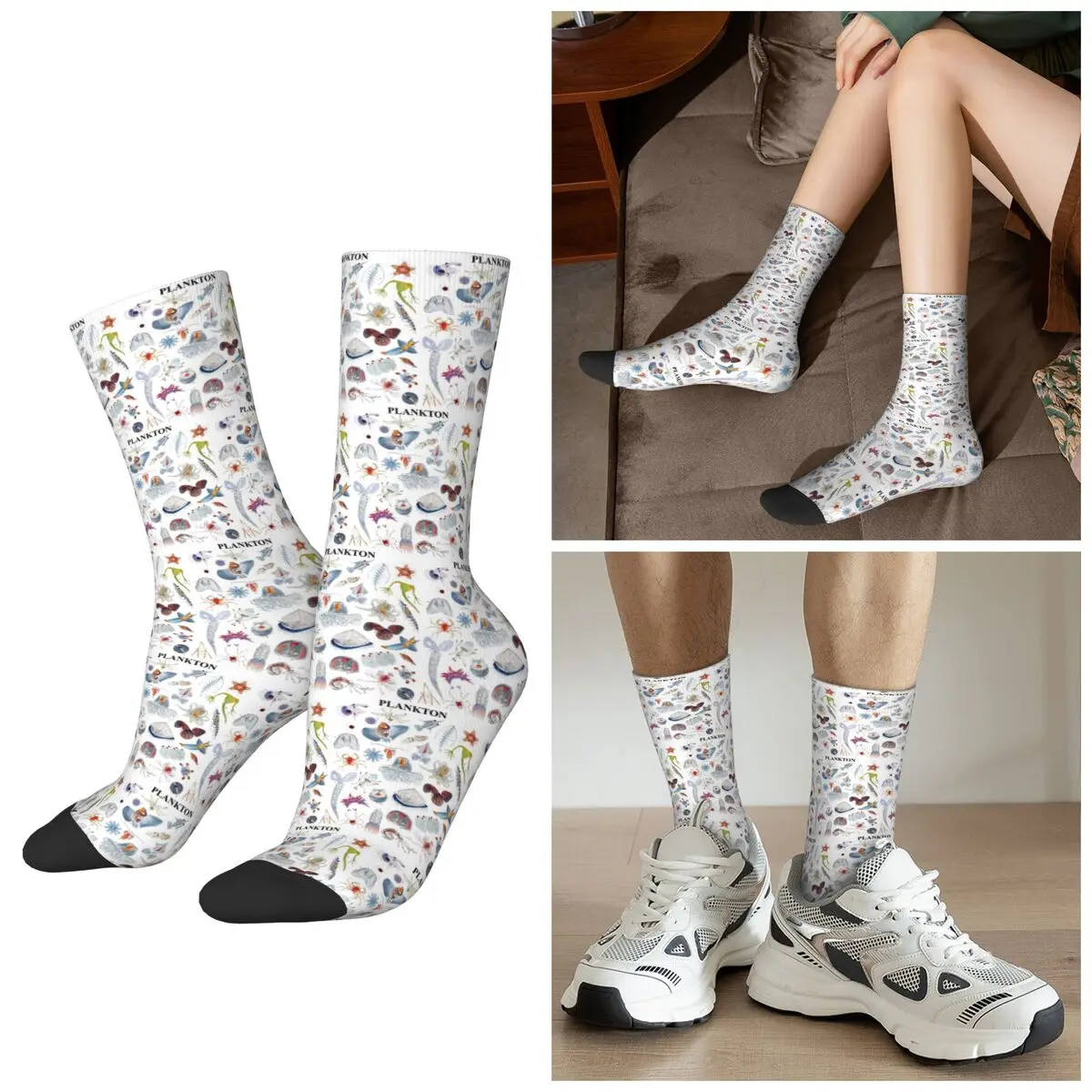 

Всесезонные черные носки PLANKTON PLANKTON, спортивные носки в стиле Харадзюку, носки средней длины, чулки в стиле хип-хоп для мужчин и женщин, подарки
