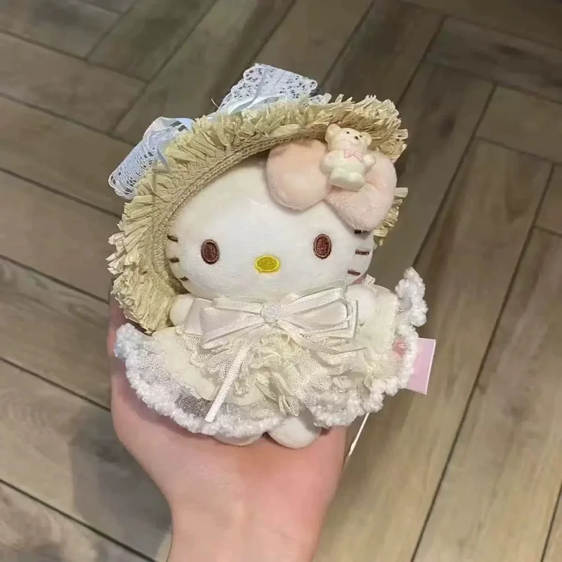 cartoon Hello Kitty cos flower fairy series cartoon plush doll keychain PP stuffed doll PP cotton stuffed doll Kawaii pendant  - view 2