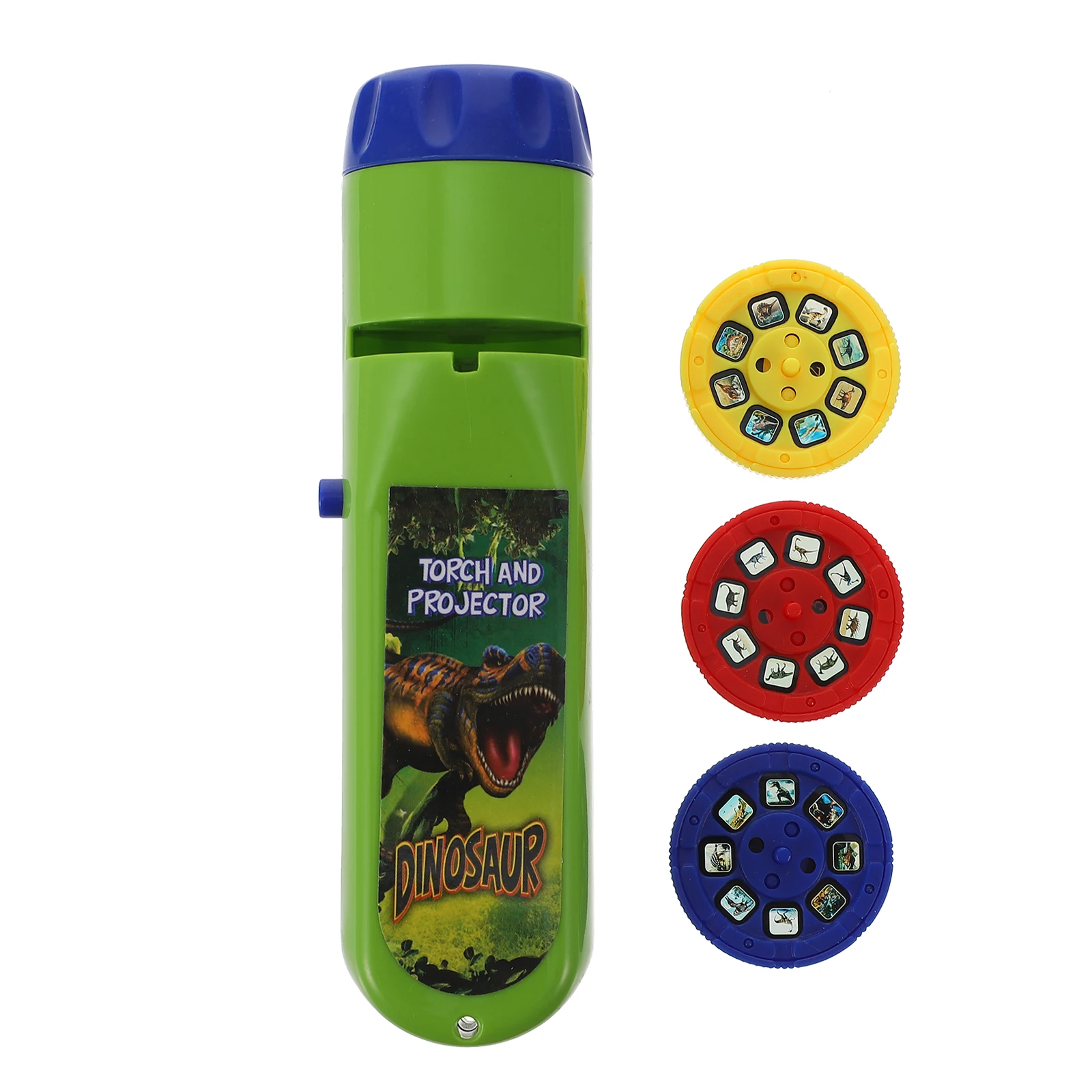 

Dinosaur Projector Toy Flashlight Kids Educational Plaything Safe Smooth Projection Green Plastic Puzzle Longevity