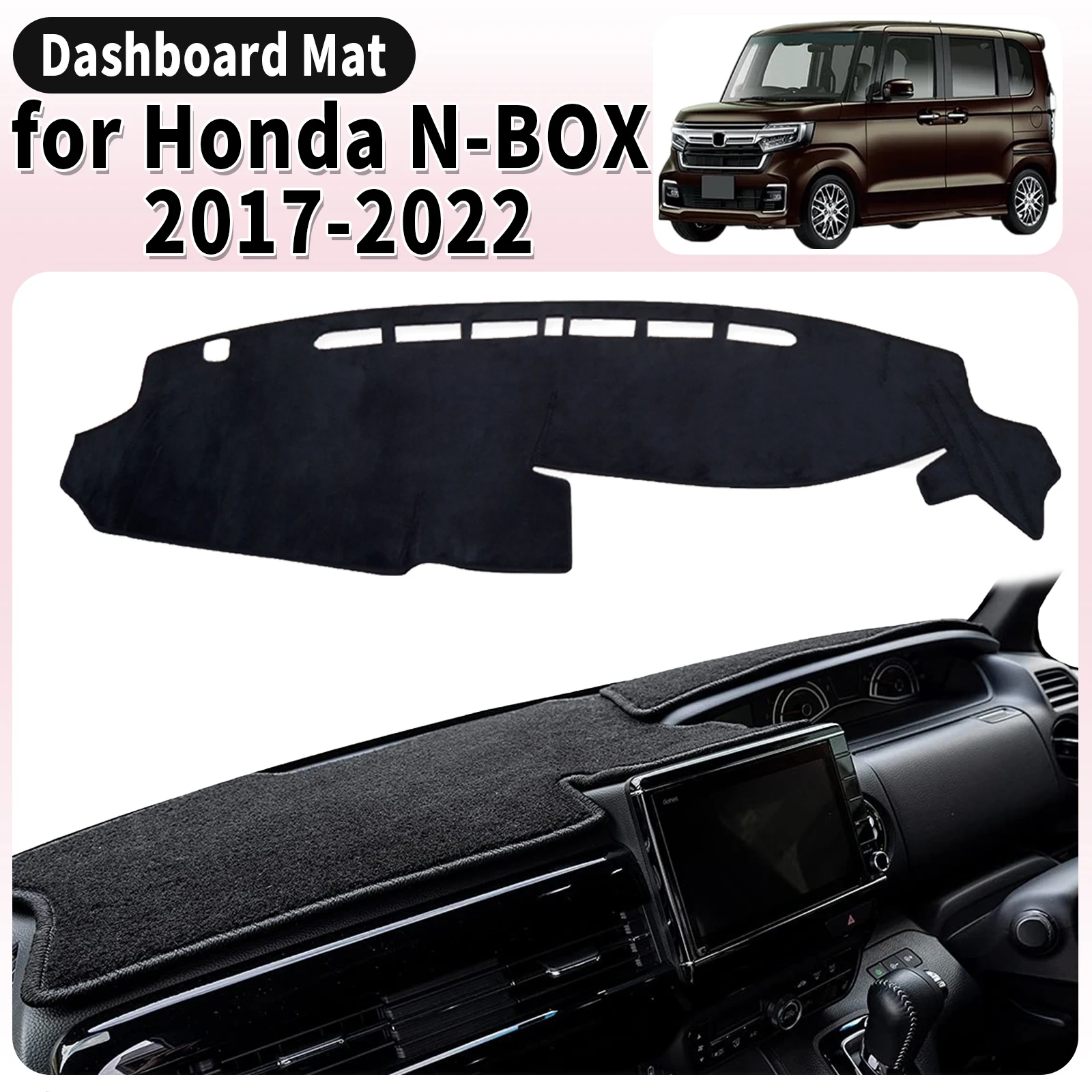 

fit for Honda N-BOX 2017-2022 NBOX N BOX JF3 JF4 Car Dashmat Dashboard Cover Pad DashMat Sunshade Accessories Protective Carpet
