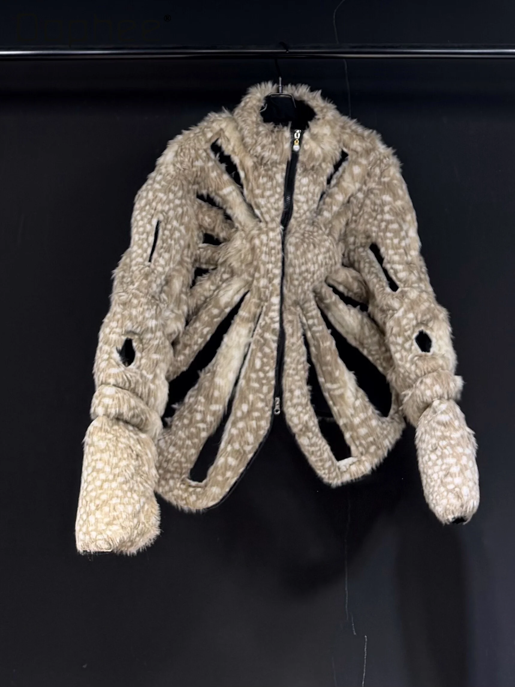 

Винтажная пустая шуба с леопардовым принтом, свободная плюшевая куртка с капюшоном, индивидуальное стильное мужское толстое пальто