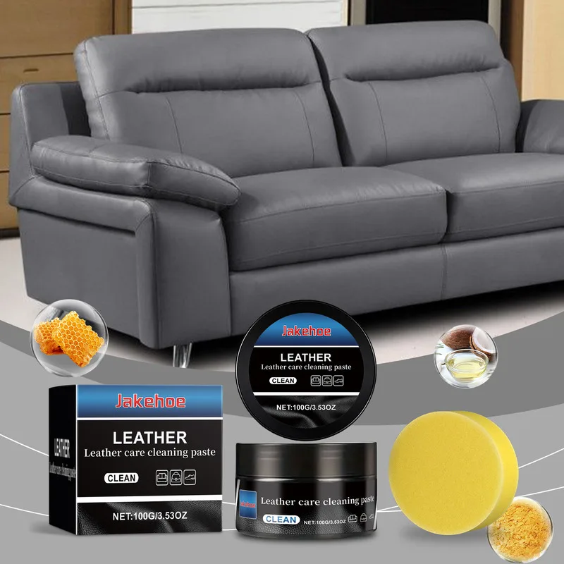 

Leather Care Furniture Polishing Cream Sofa Cleaning Renovation Maintenance Agent Non Scratch Restores Luster