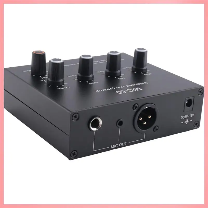 n91r-mic-60-3-バンドイコライザーバランスマイクプリアンプマイクプリアンプ-dc-ケーブルと-65-ミリメートルケーブル耐久性のある簡単なインストール