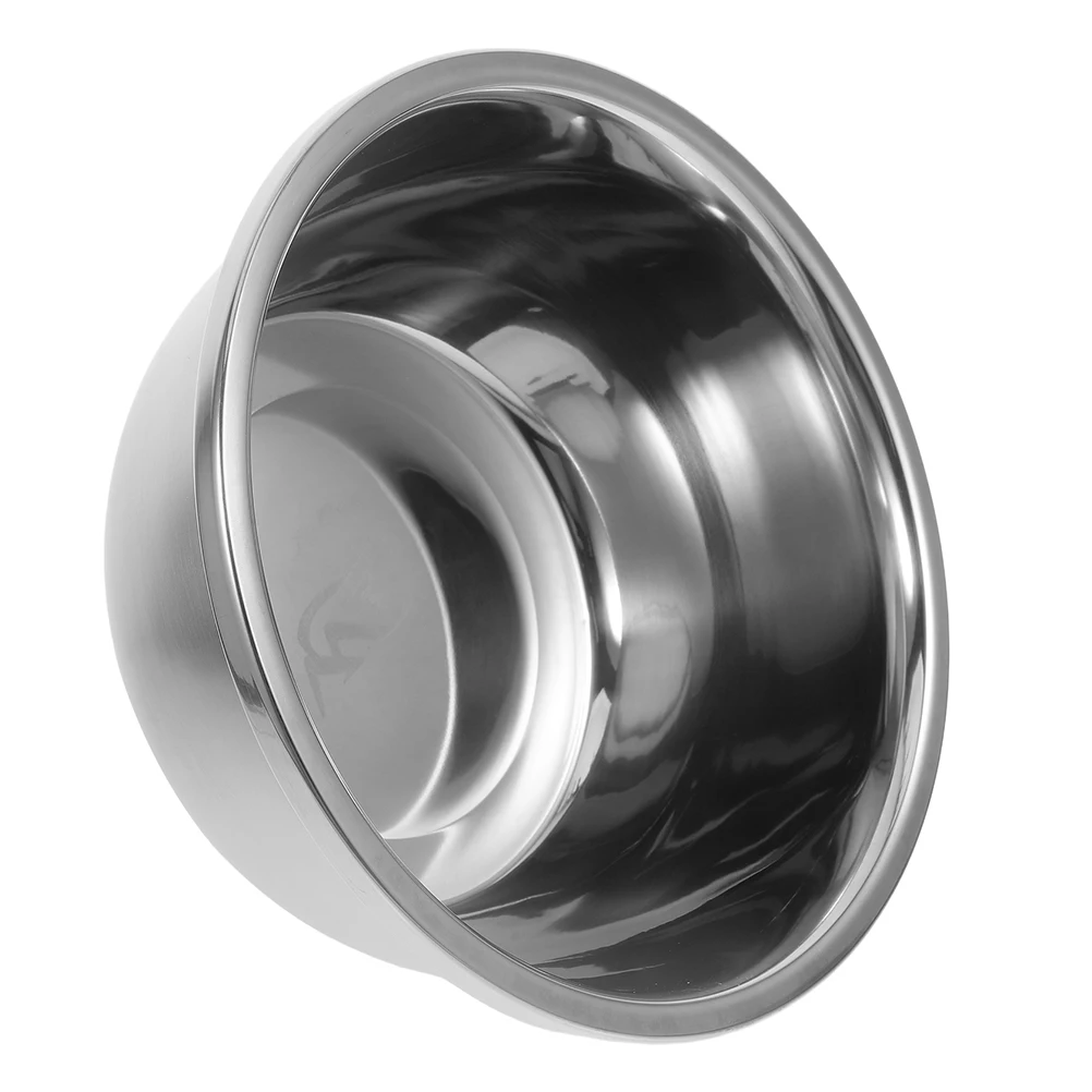 Cuenco de acero inoxidable de 20Cm, cuenco redondo para mezclar cocina, para almacenamiento de alimentos, preparación de ensalada, masa para hornear, sopa, fideos, servicio Retro