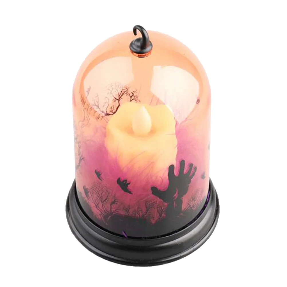 

Portable Halloween Led Lanterns Decorative Table Lamp Eye-Caring Night Light For Kitchen Home Party Clear Dome Light