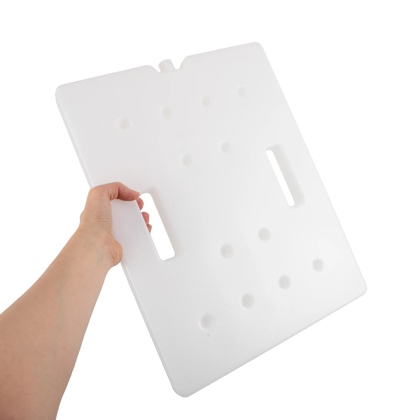 

Cold Ice Crystal Box 1200ml Large Capacity Reusable Freezer Bricks Slim Packs Beach Travel White Cooling Containers Portable