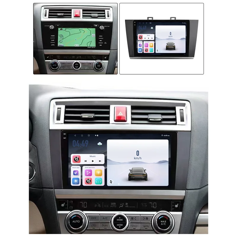 9“ For Subaru Outback Legacy 2015 - 2018 Android OS Auto Caplay Car Radio DSP Stereo Multimedia Player IPS Bluetooth WIFI