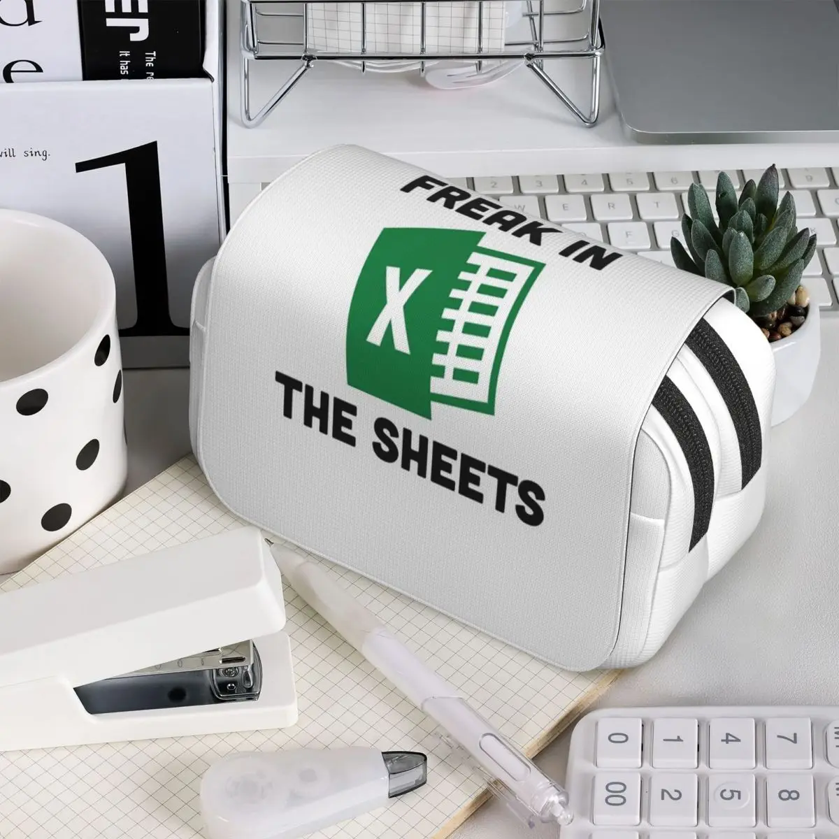 

Забавный пенал-органайзер для канцелярии «Freak In The Sheets» в стиле таблицы Excel для студентов, подарок, коробка для ручек, сумка для карандашей, канцелярские принадлежности, держатель для ручек