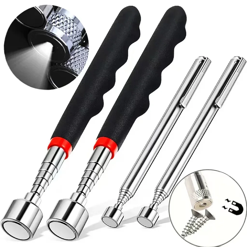 

Telescopic Pickup Magnetic Iron Rod Household Automotive Repair And Inspection Tool Strong Magnetic Metal Screw Suction Rod