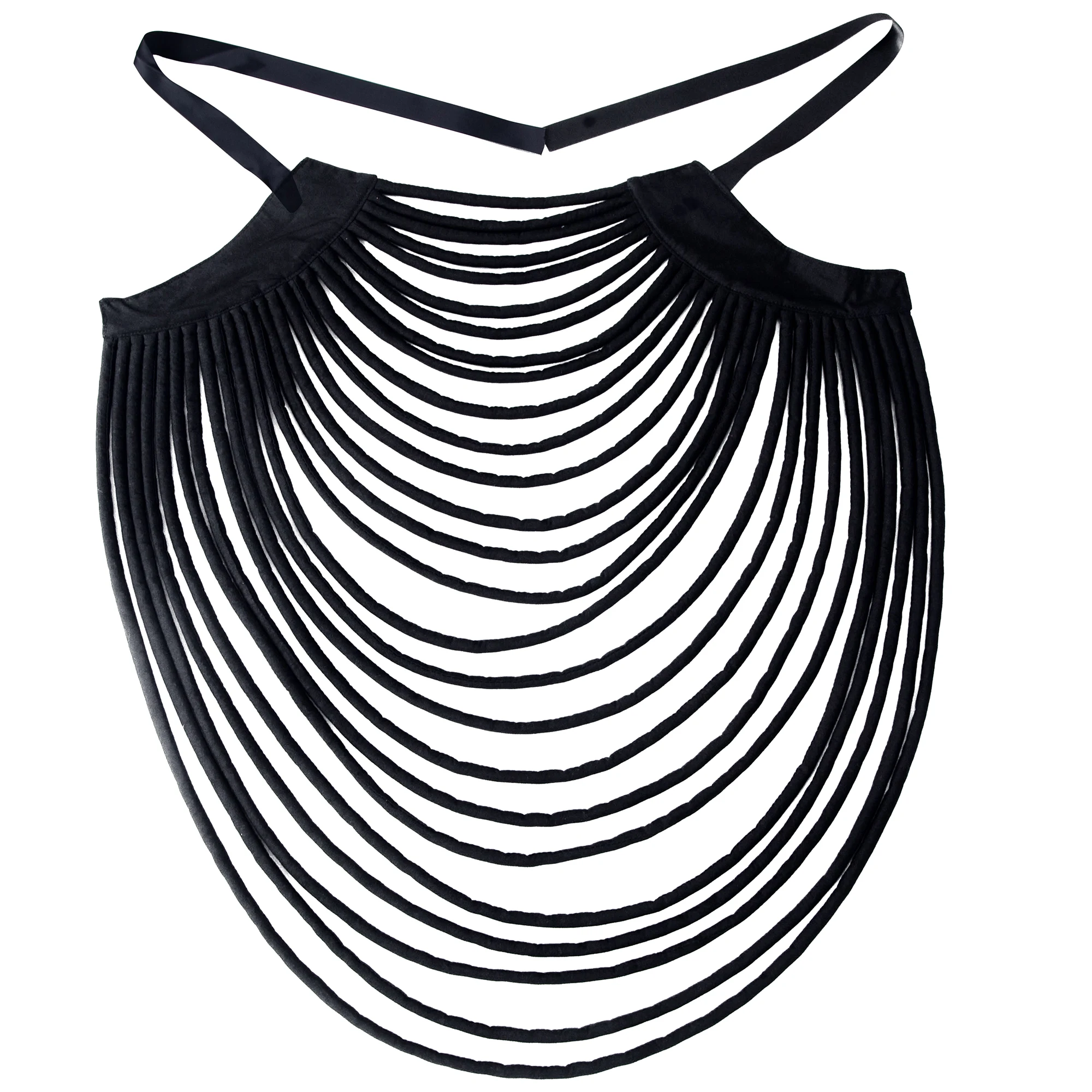 African Multi Strands Statement Choker Necklace Handmade Multi-layered Rope Necklaces wyb181