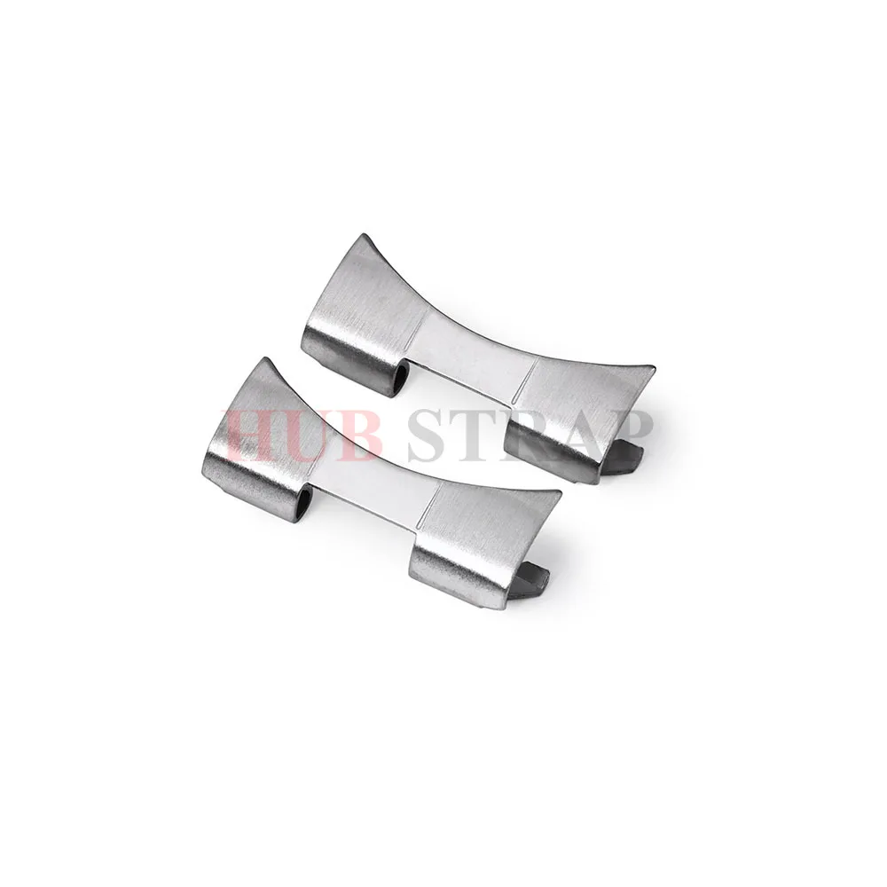 2PCS Stainless Steel 12/14/16/18/19/20/22/24mm Band Connectors for Seiko for Oyster Curved End Link Strap Adapter Accessories