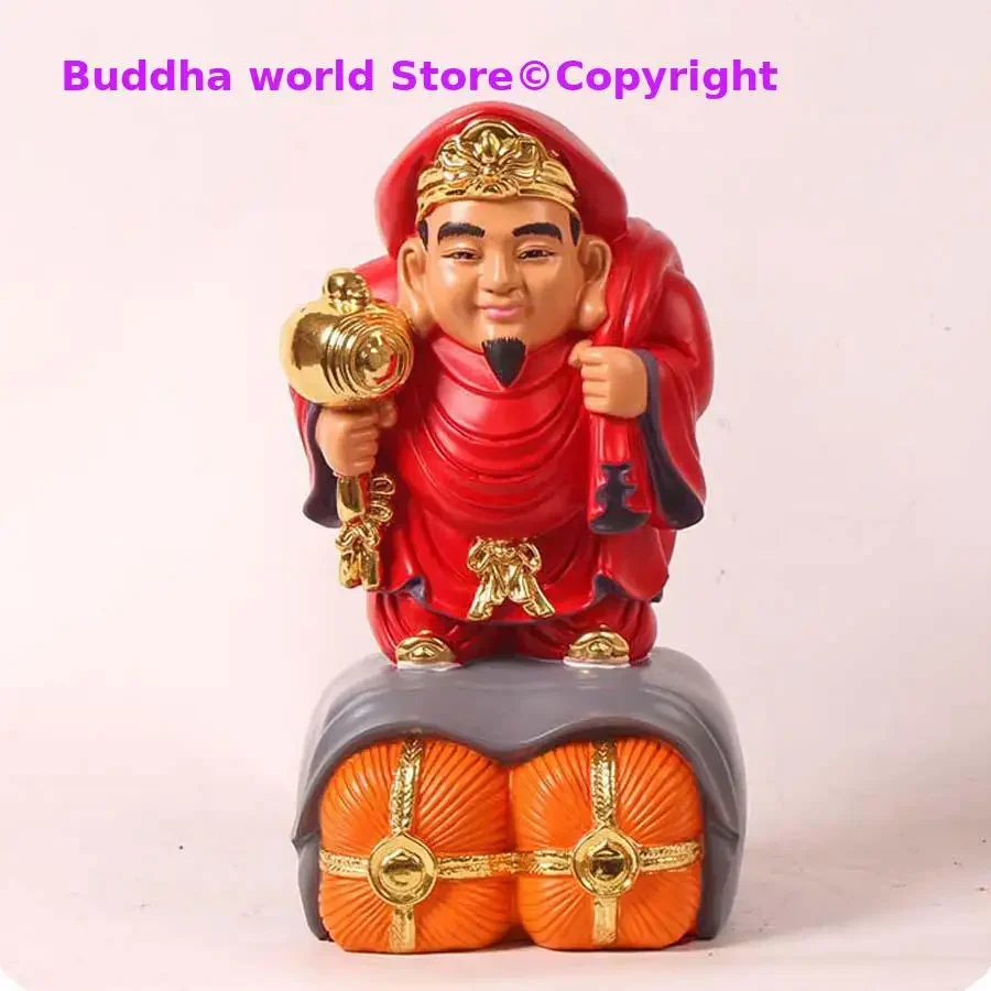 

Asia Japan Shinto Home company GOOD luck God of wealth Talisman Recruit money Shinto DA HEI TIAN GOD worship buddha statue