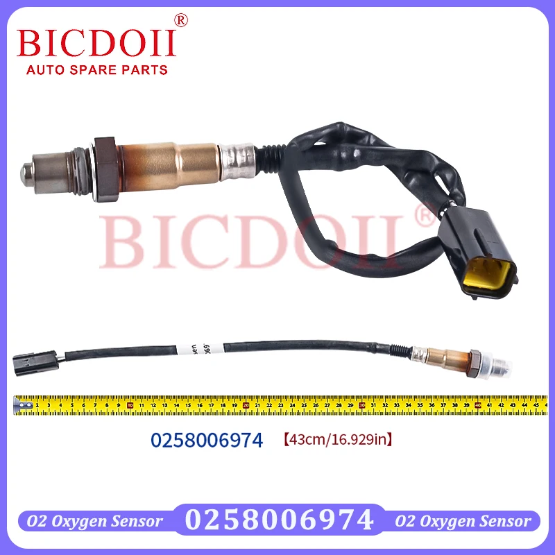 

New Front & Rear Air O2 Oxygen Sensor 0258006974 Fit for Great Wall Haval M4 Loncin VOGE 300 500 Chevrolet Spark Car Accessories