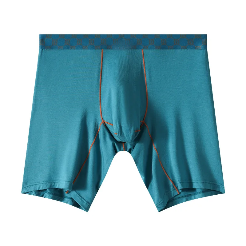 

Men's Bulge Boxy Underwear Youth Mid-Rise Bamboo Fiber Boxer Briefs 5-Inch Anti-Chafing Duckbill Design Underwear Sports Fitness