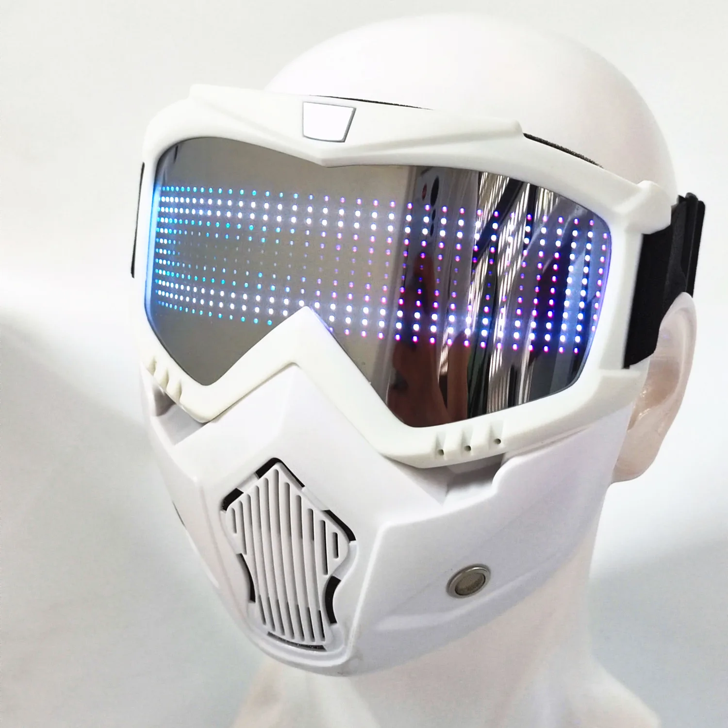 プロジェクター付きLEDマスク,Bluetooth,3D,魔法のフラッシュ