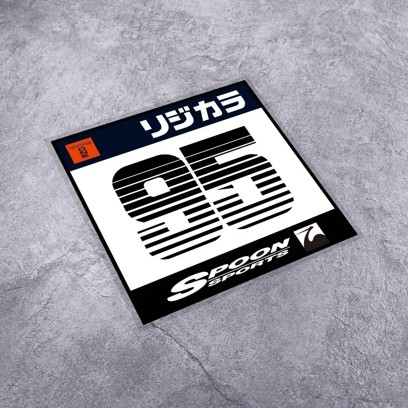 

1Pc Spoon Sports 95 JDM Vinyl Sticker, Waterproof Decal for Car Motorcycle Window Bumper Body Decor