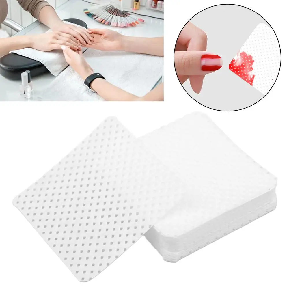 200 compresse Salviette per rimuovere lo smalto Cuscinetti per la pulizia delle unghie, Cuscinetti per unghie non tessuti per le donne Ragazza Salone di bellezza D9S1