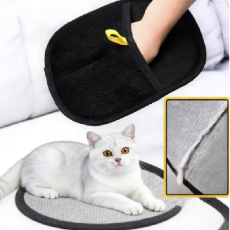 Luvas de Higiene para Animais de Estimação, Escova Removedora de Pelos para Cães e Gatos, Luva de Limpeza para Gatinhos, Remoção de Pelos de Animais de Estimação em Sofás, Tapetes e Roupas, Suprimentos para Animais de Estimação
