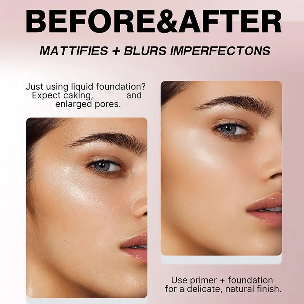 Base primaire pour le visage, contrôle de l'huile des Pores invisibles, pré-maquillage, peau lisse, Isolation mate, correcteur, cosmétiques, 2 pièces x 20ml