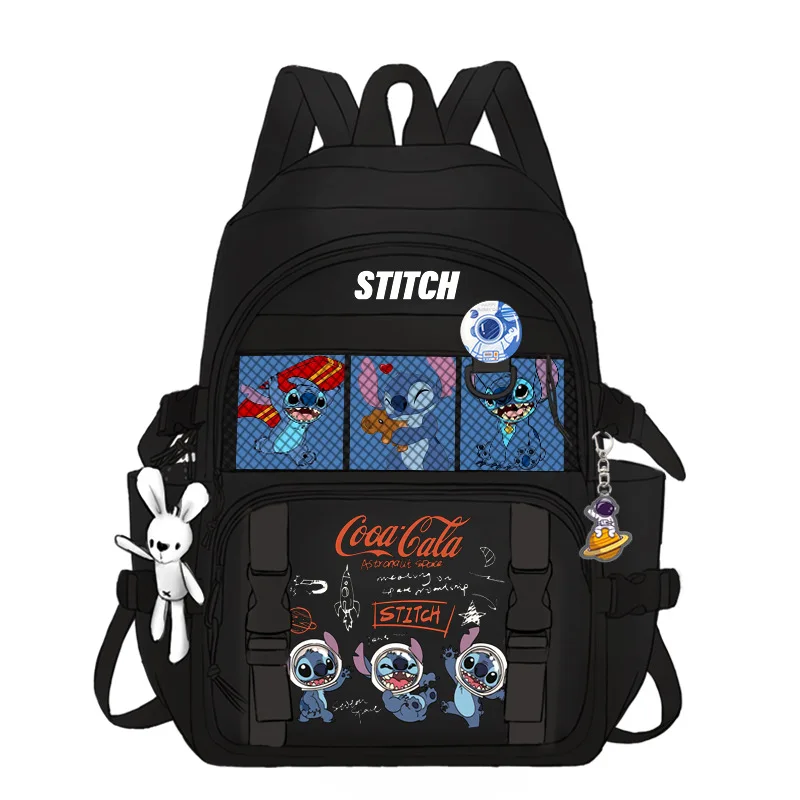 MINISO Bolsa Escolar interestelar para bebé, bolsa de viaje para computadora, mochila para hombres y mujeres, Stitch, gran capacidad para niños