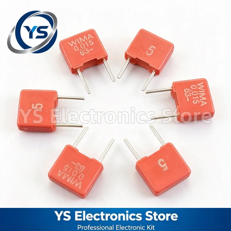 WIMA RED MKS2 63V0.015UF 63V 0.015UF 15NF 153 63V153 P5 5mm Film Capacitor Hi-Fi Audio Capacitors NEW and Original