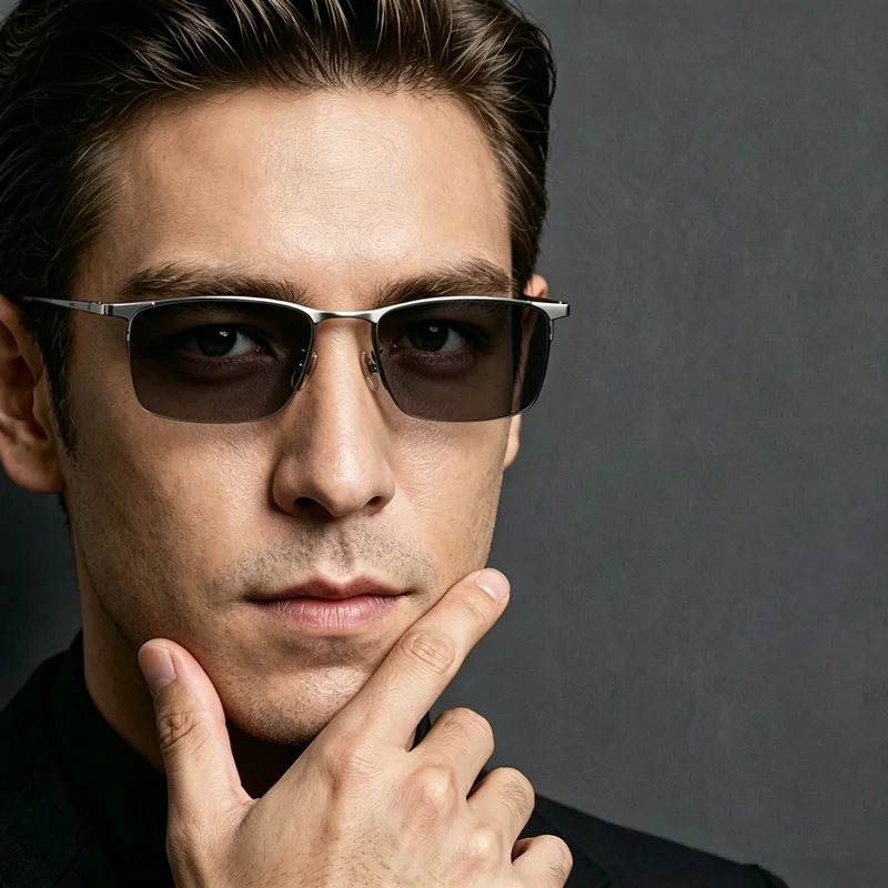 Male Male and female reading glasses, non spherical resin photochromic gray reading glasses, simple and fashionable, 0+25+50...+500 - Aliexpress Deal