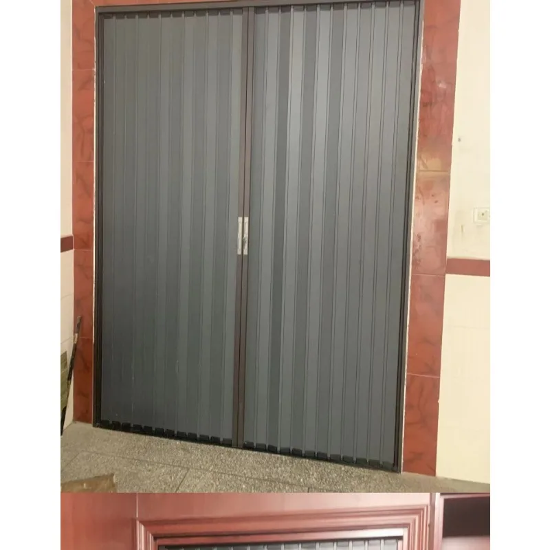 All aluminum alloy folding sliding door invisible bathroom kitchen shop fireproof air conditioning partition telescopic simple s